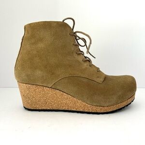 Birkenstock Papillio Edith Boot Cabincore Platform NEW Tan Suede Size EU37 US 6